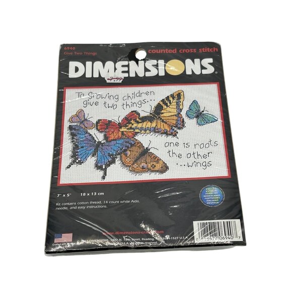 Butterfly Cross Stitch Kit Lot of 3 Small Dimensions Reflections Crafters Square - Picture 2 of 8